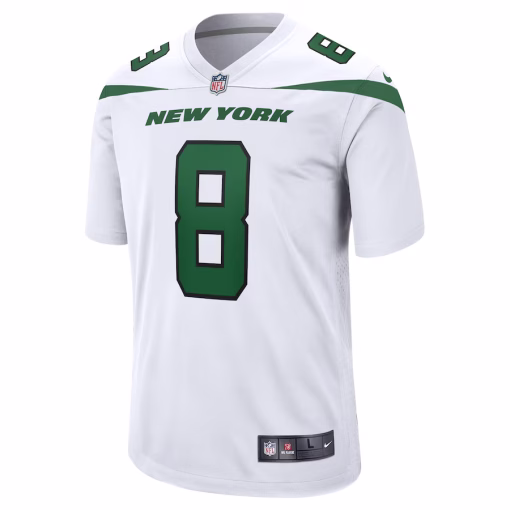 Aaron Rodgers New York Jets Nike Game Jersey – White - Image 3