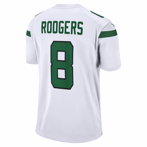 Aaron Rodgers New York Jets Nike Game Jersey – White - Image 2