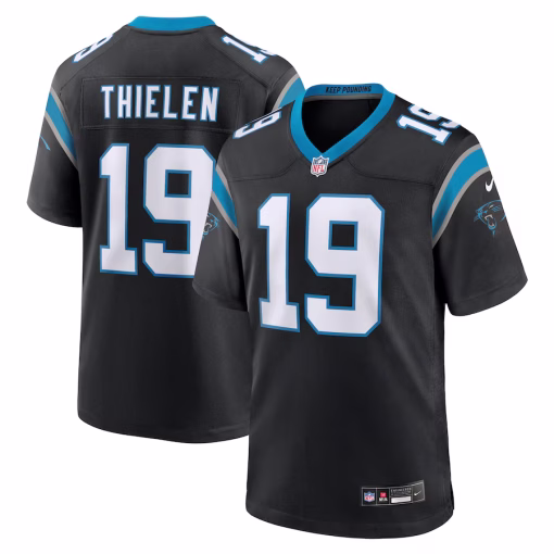 Adam Thielen Carolina Panthers Nike Team Game Jersey – Black