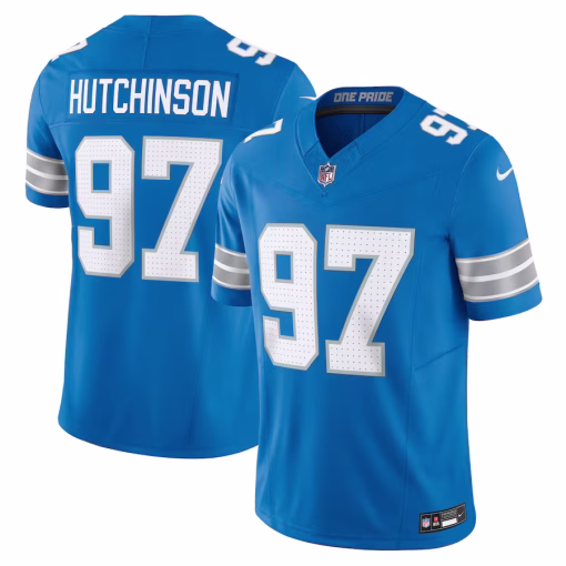 Aidan Hutchinson Detroit Lions Nike Vapor F.U.S.E. Limited Jersey – Blue