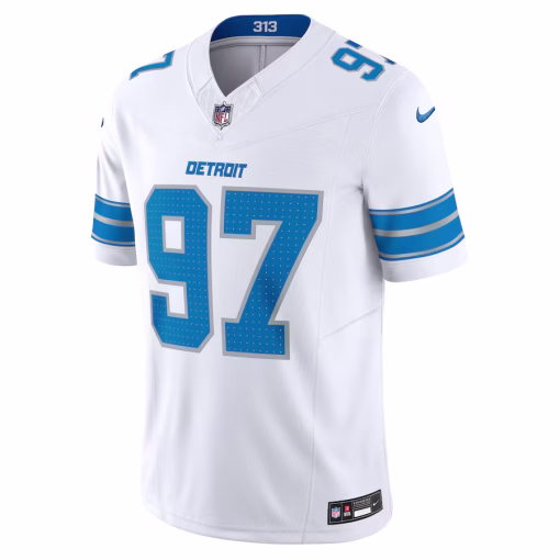 Aidan Hutchinson Detroit Lions Nike Vapor F.U.S.E. Limited Jersey – White - Image 2