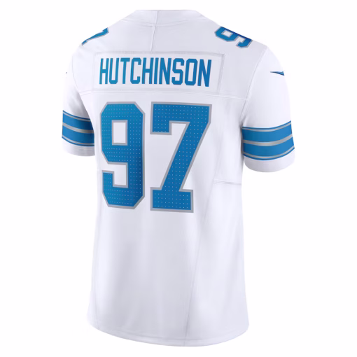 Aidan Hutchinson Detroit Lions Nike Vapor F.U.S.E. Limited Jersey – White - Image 3
