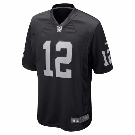 Aidan O’Connell Las Vegas Raiders Nike Team Game Jersey – Black - Image 2