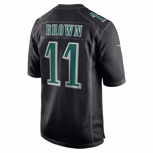 A.J. Brown Philadelphia Eagles Nike Super Bowl LIX Fashion Game Player Jersey – Carbon Black - Image 3