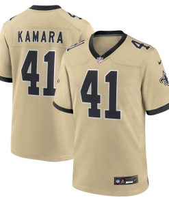 Alvin Kamara New Orleans Saints Nike Gameday Golds Alternate Game Player Jersey – Gold