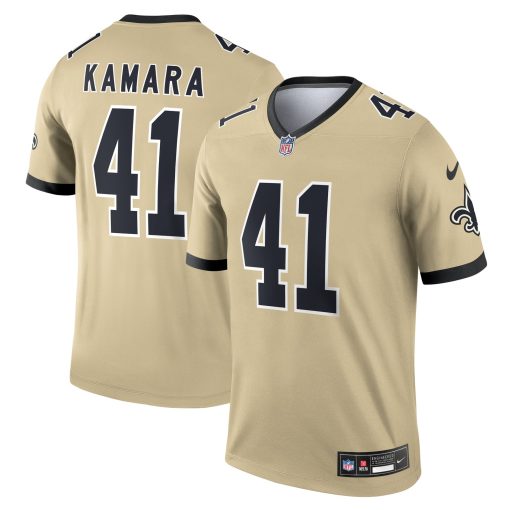 Alvin Kamara New Orleans Saints Nike Gameday Golds Alternate Legend Player Performance Top – Gold