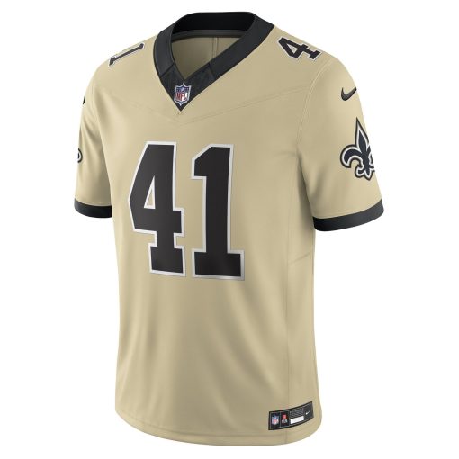 Alvin Kamara New Orleans Saints Nike Gameday Golds Alternate Vapor F.U.S.E. Limited Jersey – Gold - Image 2