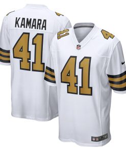 Alvin Kamara New Orleans Saints Nike Alternate Game Jersey –  White