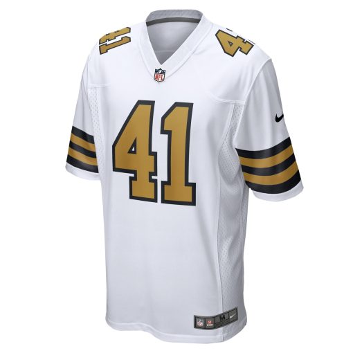 Alvin Kamara New Orleans Saints Nike Alternate Game Jersey –  White - Image 2