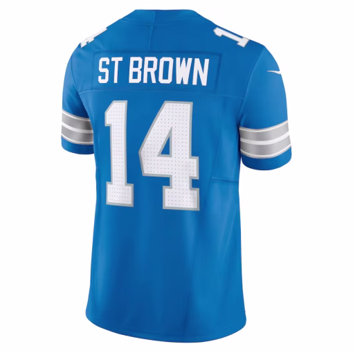 Amon-Ra St. Brown Detroit Lions Nike Vapor F.U.S.E. Limited Jersey – Blue - Image 3