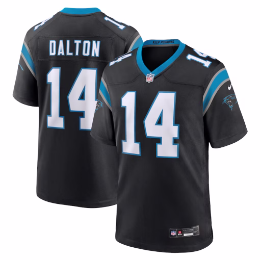 Andy Dalton Carolina Panthers Nike Team Game Jersey – Black