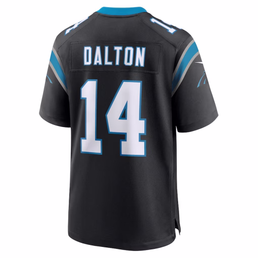 Andy Dalton Carolina Panthers Nike Team Game Jersey – Black - Image 3