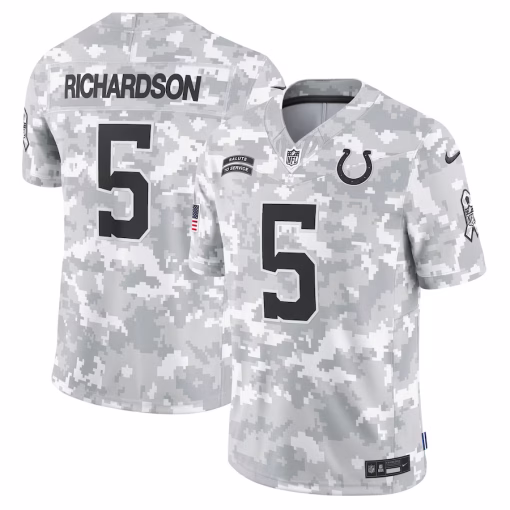 Anthony Richardson Indianapolis Colts Nike 2024 Salute to Service Limited Jersey – Arctic Camo