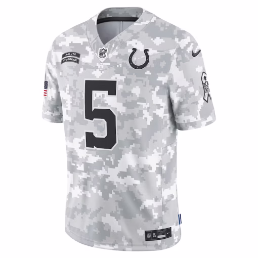Anthony Richardson Indianapolis Colts Nike 2024 Salute to Service Limited Jersey – Arctic Camo - Image 3
