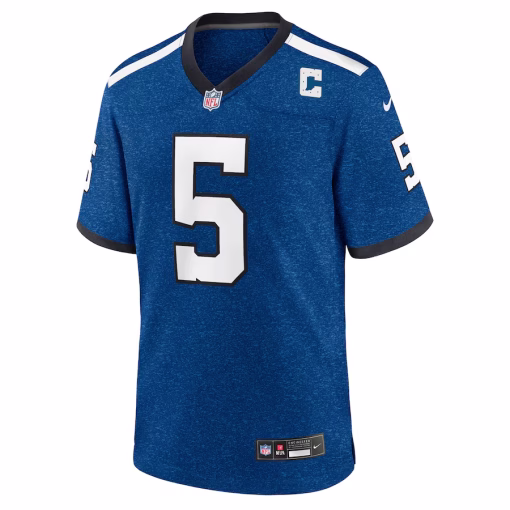 Anthony Richardson Indianapolis Colts Nike Indiana Nights Alternate Game Jersey – Royal - Image 3