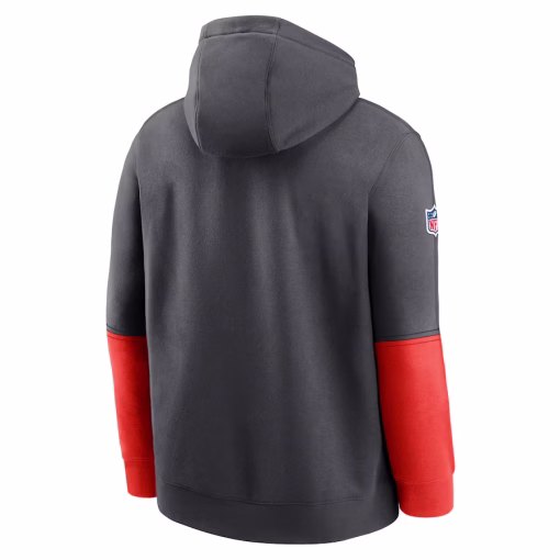 Cleveland Browns Nike 2024 Sideline Club Pullover Hoodie – Anthracite - Image 3