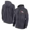 Denver Broncos Nike 2024 Sideline Club Full-Zip Hoodie – Anthracite