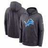 Detroit Lions Nike Club Logo Pullover Hoodie – Anthracite