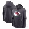 Men’s Kansas City Chiefs Nike Anthracite Club Logo Pullover Hoodie