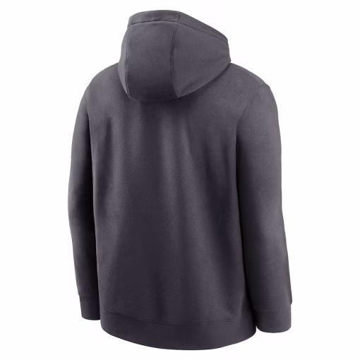 Philadelphia Eagles Nike Super Bowl LIX Champions Locker Room Trophy Collection Club Fleece Pullover Hoodie – Anthracite - Image 3