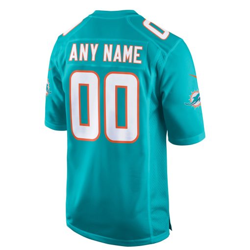Miami Dolphins Nike Custom Game Jersey – Aqua - Image 3