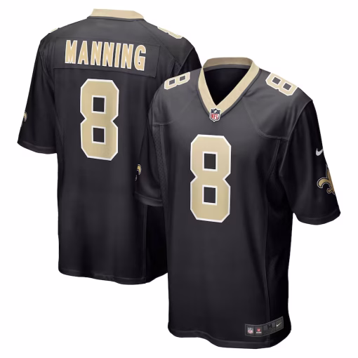 Archie Manning New Orleans Saints Nike Retired Player Game Jersey – Black