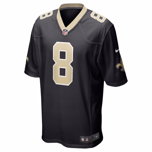 Archie Manning New Orleans Saints Nike Retired Player Game Jersey – Black - Image 2