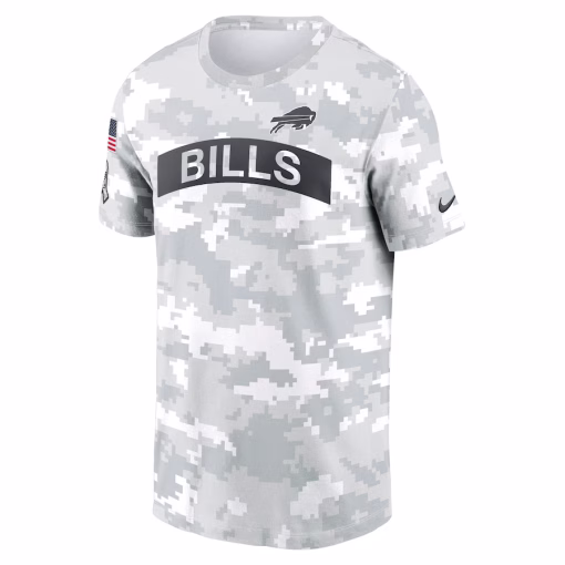 Buffalo Bills Nike 2024 Salute To Service Performance T-Shirt – Arctic Camo - Image 2