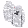 Carolina Panthers Nike 2024 Salute to Service Club Fleece Pullover Hoodie – Arctic Camo