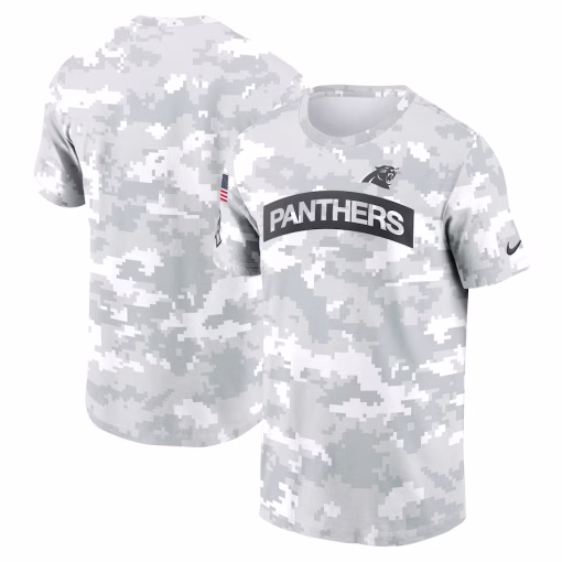 Carolina Panthers Nike 2024 Salute To Service Performance T-Shirt – Arctic Camo