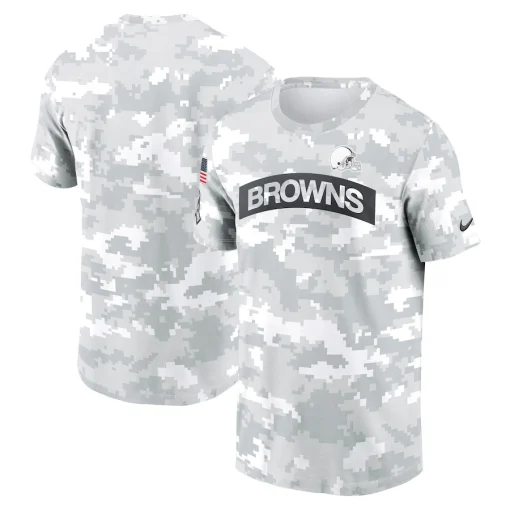 Cleveland Browns Nike 2024 Salute To Service Performance T-Shirt – Arctic Camo