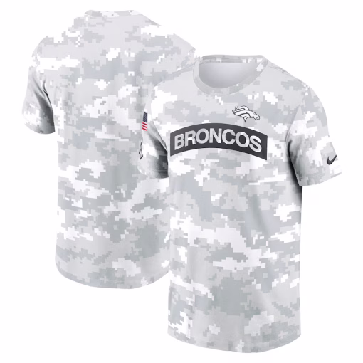 Denver Broncos Nike 2024 Salute To Service Performance T-Shirt – Arctic Camo