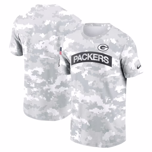 Men’s Green Bay Packers Nike White 2024 Salute To Service Big & Tall Performance T-Shirt