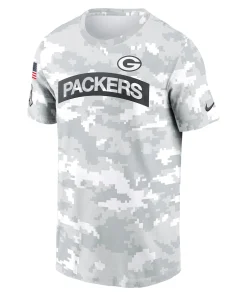 Alternative view of Men’s Green Bay Packers Nike Arctic Camo 2024 Salute To Service Performance T-Shirt