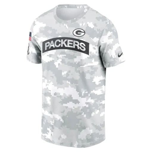 Men’s Green Bay Packers Nike White 2024 Salute To Service Big & Tall Performance T-Shirt - Image 2