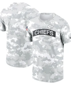 Men’s Kansas City Chiefs Nike Arctic Camo 2024 Salute To Service Performance T-Shirt