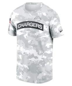 Alternative view of Los Angeles Chargers Nike 2024 Salute To Service Performance T-Shirt – Arctic Camo