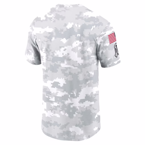 Los Angeles Rams Nike 2024 Salute To Service Performance T-Shirt – Arctic Camo - Image 3