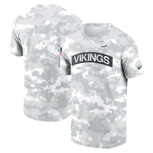 Minnesota Vikings Nike 2024 Salute To Service Performance T-Shirt – Arctic Camo