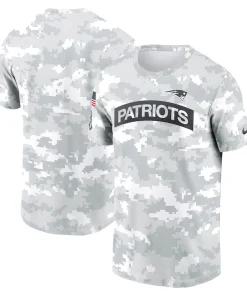 New England Patriots Nike 2024 Salute To Service Performance T-Shirt – Arctic Camo