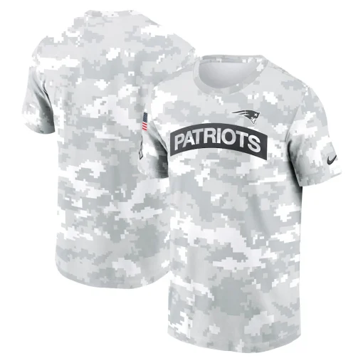 New England Patriots Nike 2024 Salute To Service Performance T-Shirt – Arctic Camo