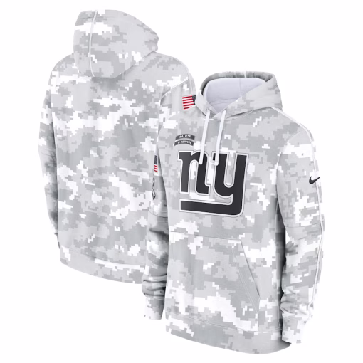 New York Giants Nike 2024 Salute to Service Club Fleece Pullover Hoodie – Arctic Camo