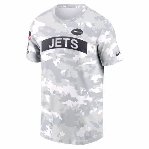New York Jets Nike 2024 Salute To Service Performance T-Shirt – Arctic Camo - Image 3