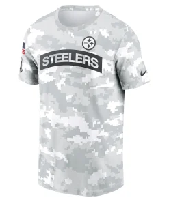 Alternative view of Men’s Pittsburgh Steelers Nike Arctic Camo 2024 Salute To Service Performance T-Shirt