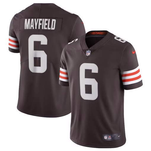 Baker Mayfield Cleveland Browns Nike Vapor Limited Player Jersey – Brown