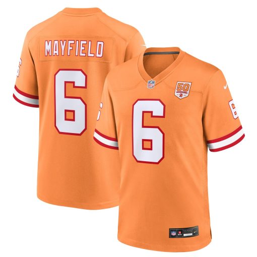 Baker Mayfield  Tampa Bay Buccaneers Nike 50th Season Game Jersey – Creamsicle