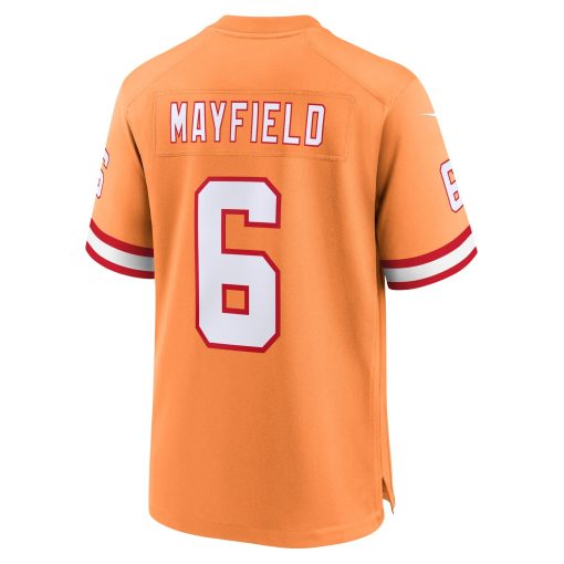 Baker Mayfield Tampa Bay Buccaneers Nike Throwback Game Jersey – Orange - Image 3