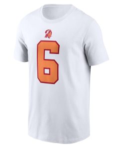 Alternative view of Baker Mayfield ’76 Tampa Bay Buccaneers Nike 50th Season Name & Number T-Shirt – White