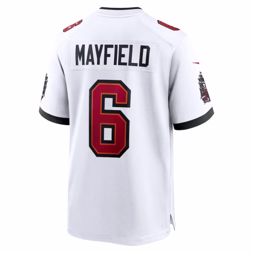 Baker Mayfield Tampa Bay Buccaneers Nike Away Game Jersey – White - Image 2