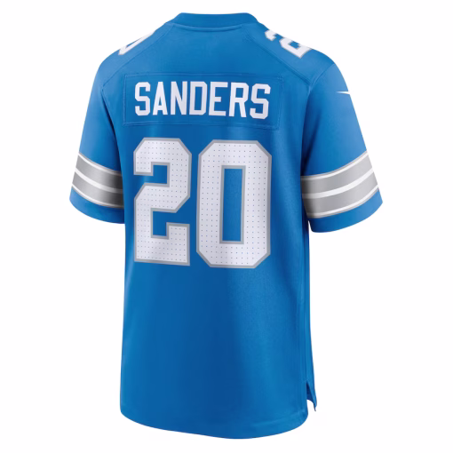 Barry Sanders Detroit Lions Nike Retired Player Game Jersey – Blue - Image 3